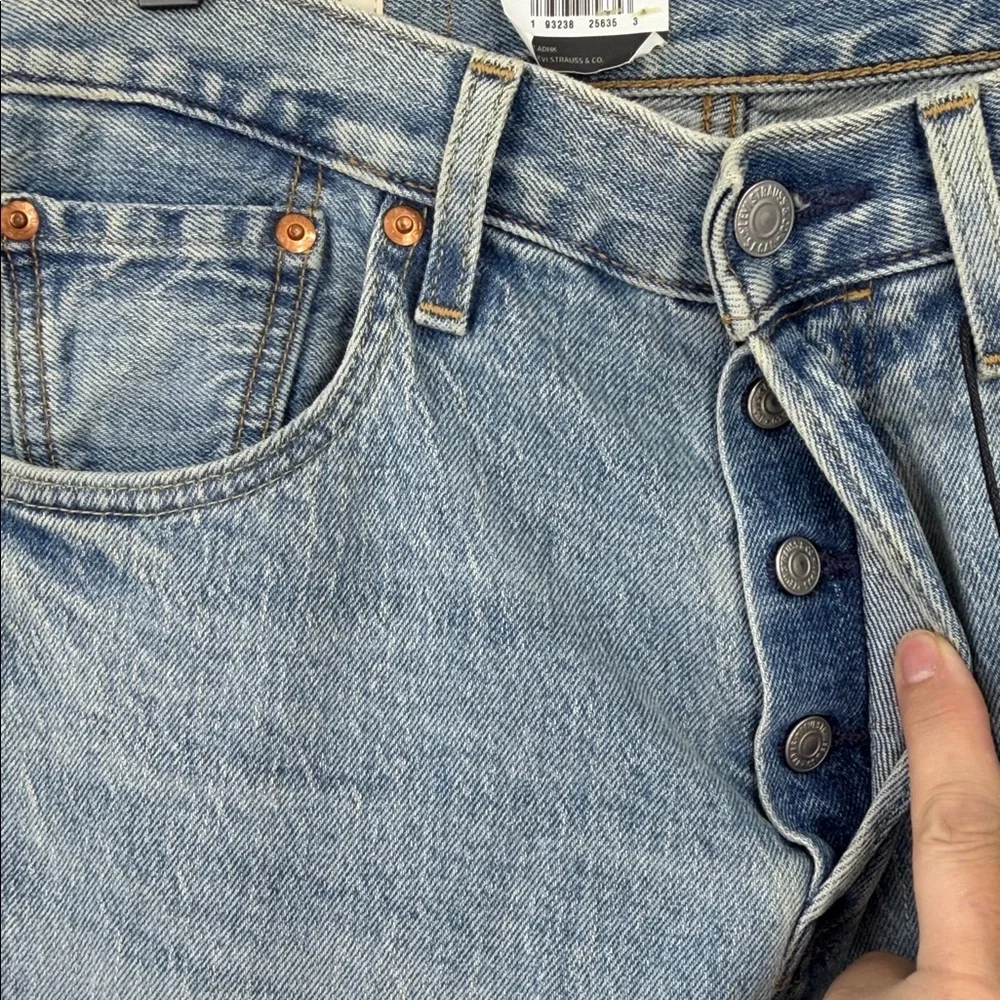 Levi's Premium 501® '93 Straight Fit Stretch Jeans Men's 29x30 Light Wash $89.50